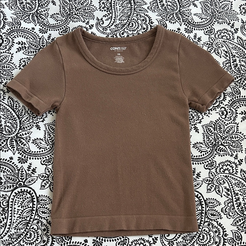 PacSun Taupe Ribbed Knit Top l NWOT XS